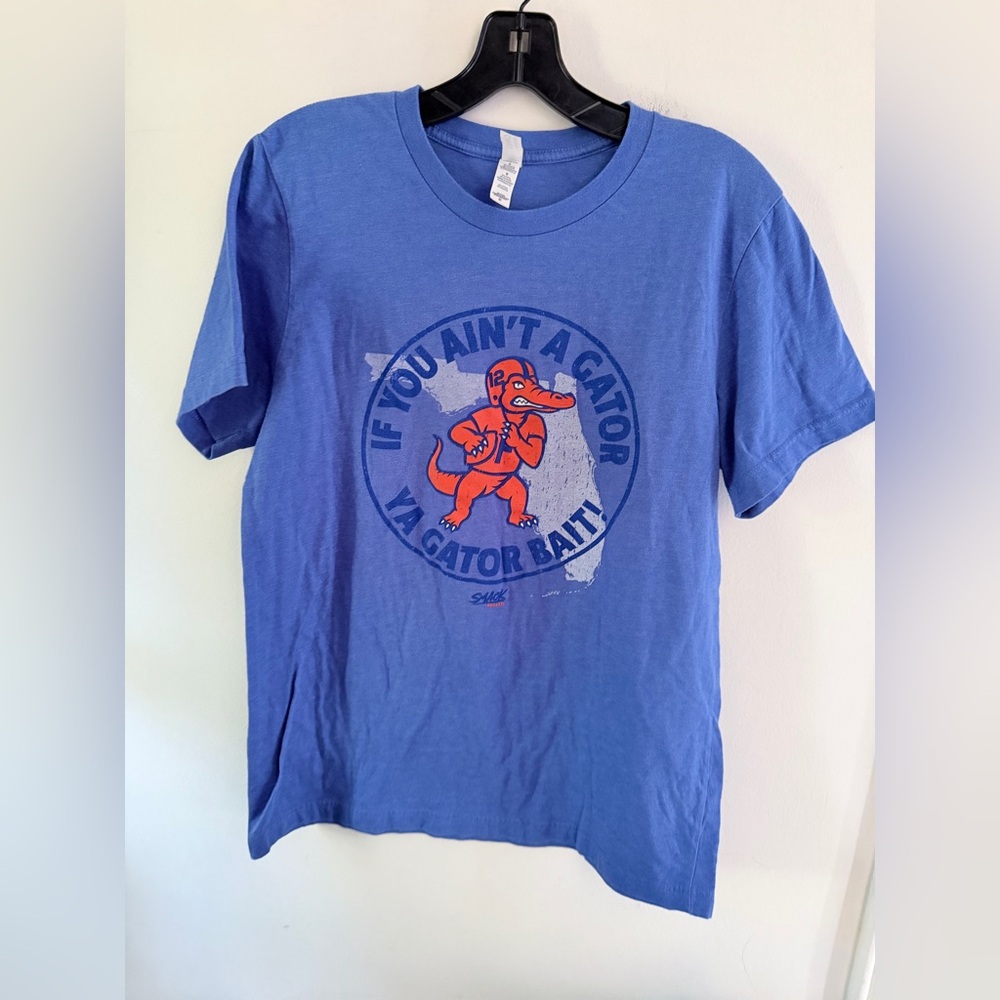 Florida Gators T-Shirt If You Ain't A Gator Ya Gator Bait Blue Tee Medium